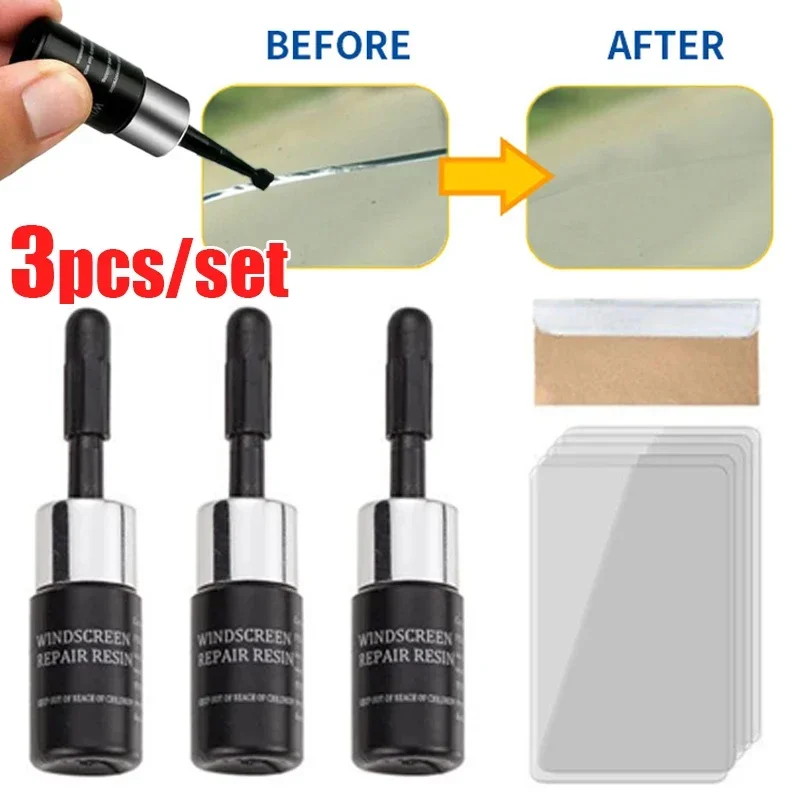 Glass Cleaner Streak - Ensemble d'agents liquides de réparation de