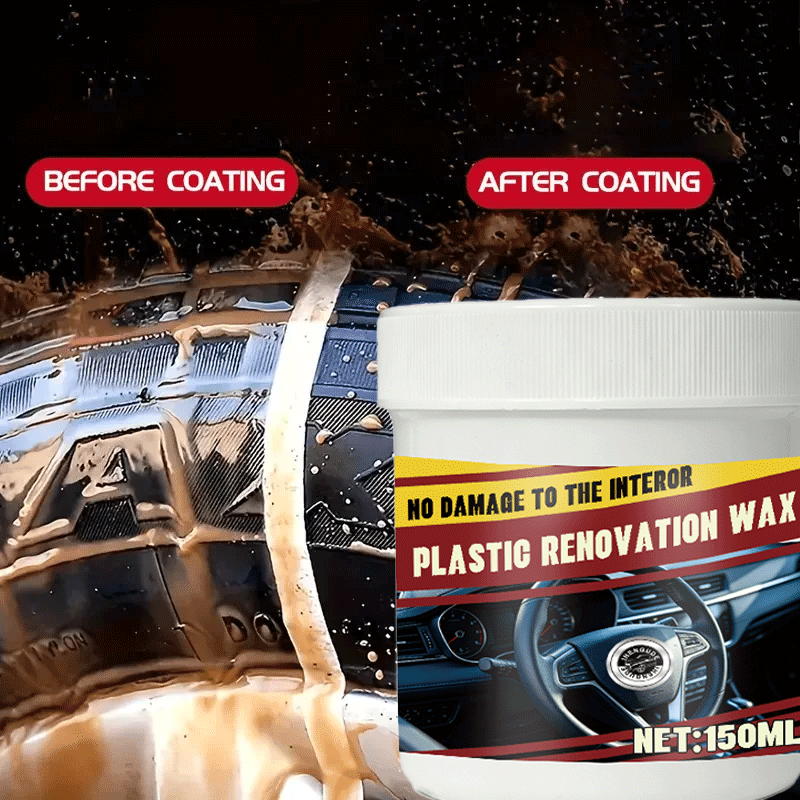 Trim Restorer Plastic - Crème de rénovation plastique 150G, brillance